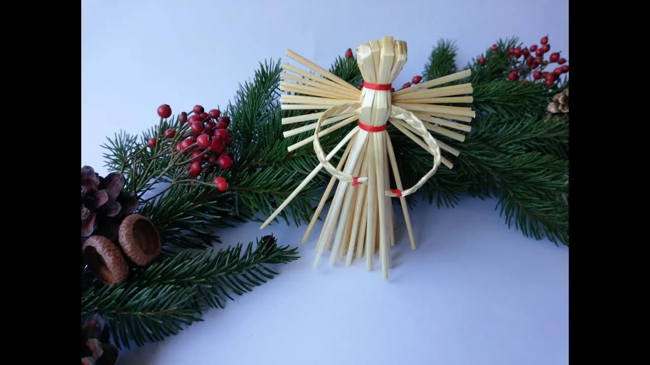 Jak zrobić ozdoby choinkowe ze słomy - proste kroki i pomysły