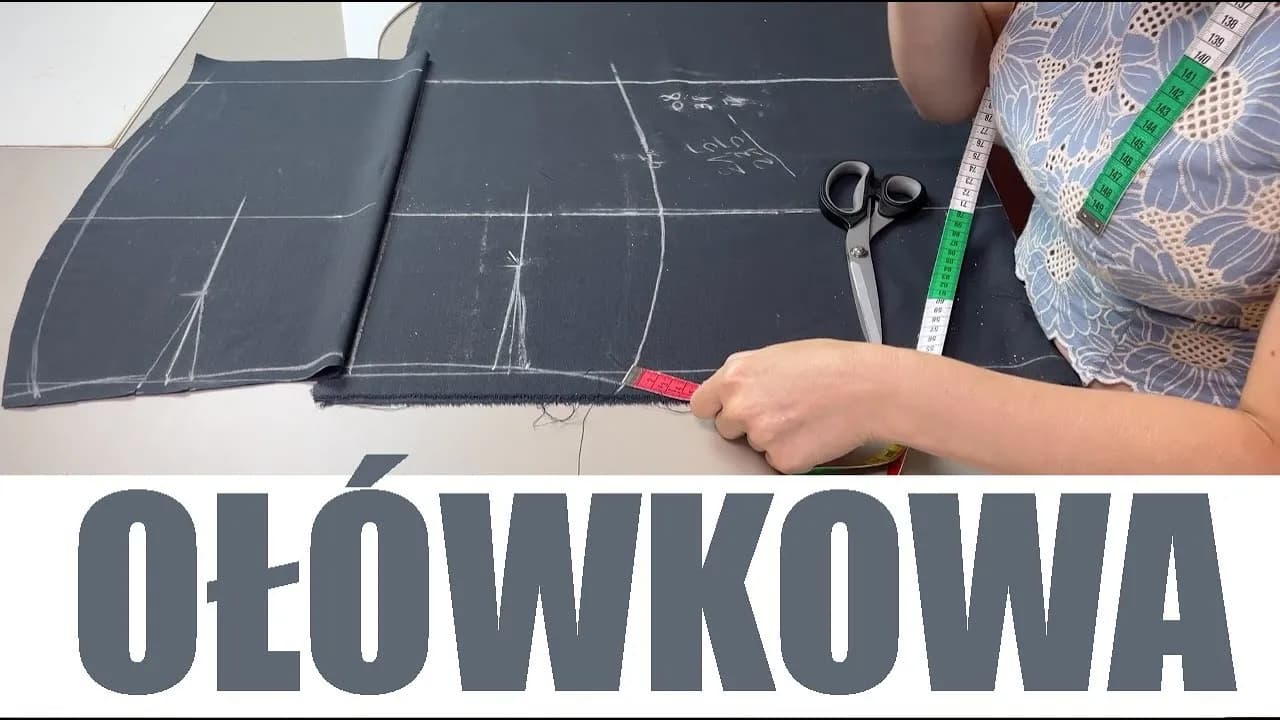 Jak uszyć spódnicę ołówkową - prosty wykrój i praktyczne porady
